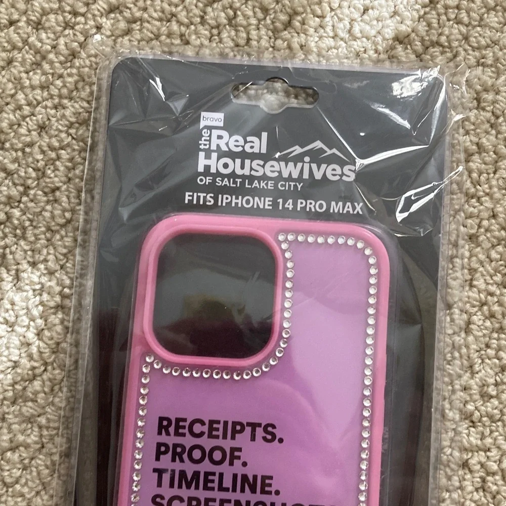 iPhone 14 Pro Max Case Real Housewives Design Purple Receipts Proof Timeline NIB